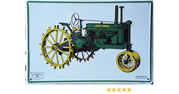 Amazon Com John Deere Tractor Model G 1938 1953 Metal Parking Sign Ps Office Products