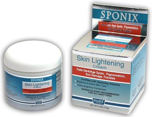 Sponix Skin Lightening Cream, 4-Ounce Jar [Health and Beauty]