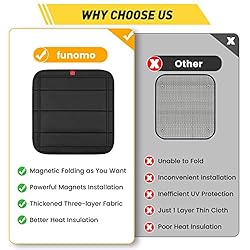 funomo Magnetic RV Vent Skylight Cover, Foldable