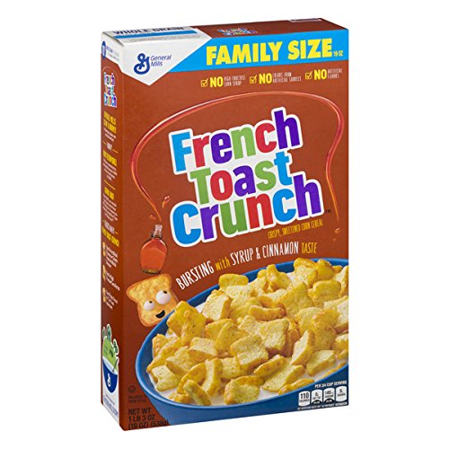 French Toast Crunch Cereal, Family Size Box, 19 Ounce (Pack of 7)