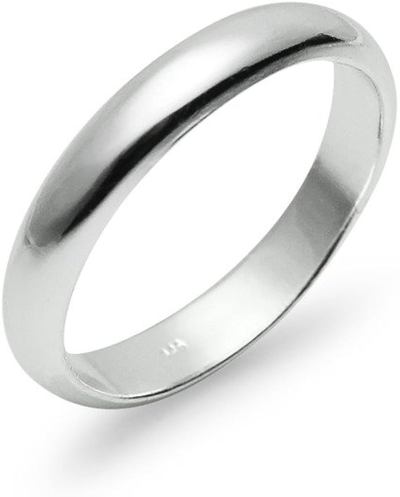 4mm Wide 925 Solid Sterling Silver Comfort Fit Polished Dome Etsy Make A Wish Foundation Mens Wedding Bands Pure Products