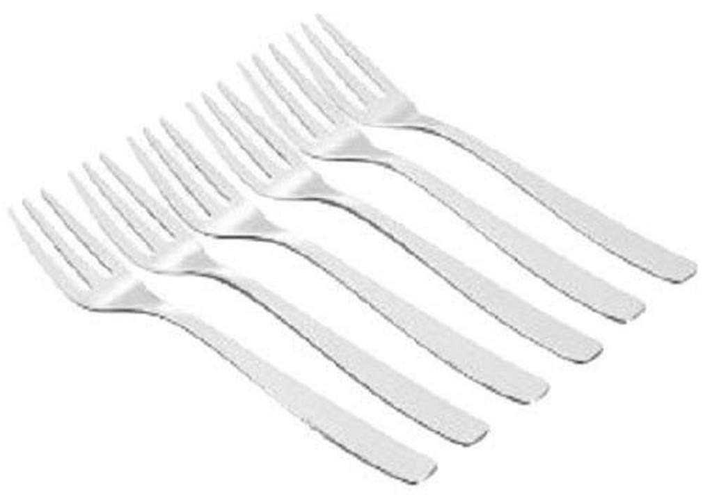 A di Alessi Knifeforkspoon Fish Fork, Polished, Set of 6, (AJM22/17) — image 1