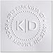 Custom Embosser Seal- Shiny EZ-Seal Decorative Round Personal Address Embosser With Monogram In Middle - Hand Held - Style 99