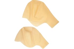 WILLBOND 2 Pieces Bald Caps Halloween Latex Makeup Bald Head Wig Cap 2 Sizes Fake Costume Accessory for Kids Adults Men Women