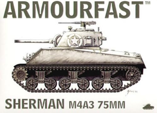Armourfast 1/72 M4A3 Sherman 75mm Tank Model Kit - Contains 2 Tanks