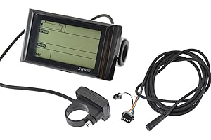 LIZHOUMIL Electric Bicycle Speed Meter, Lcd Display Speed Control Meter, Electric Display Meter with Waterproof Connector, Screen Data Display Meter for Scooters Electric Bike Bicycle Modification SW900