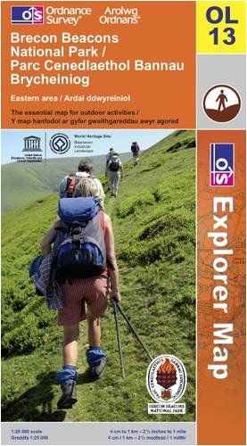 Os Explorer Maps Wales Exp/Ol 13 Brecon Nat. Park Eastern Area (Explorer Maps) - Wales (Outdoor  Leisure): Ordnance Survey: 9780319240540: Books