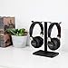 Neetto Dual Headphones Stand for Desk, Headsets Holder Hanger for Sennheiser, Sony, Audio-Technica, Bose, Beats, Akg, Gaming Headset Display Mount - HS908