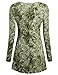 Casual Crew Neck Tops for Women,Bepei Basic Knit Shirts Tie Dye Tunics Green XL