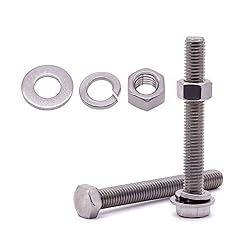 M6 x 70mm (10 Sets) Stainless Steel Hex Bolts with