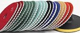 4" Diamond Polishing Pads Wet/Dry Set of 30+2 Backer Pad FREE SHIP Best Value quartz Concrete Marble Travertine granite Terrazzo Engineer Stone counter top floor renew glass