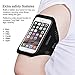 Triomph Armband for iPhone 8, 7, 6, 6S, Se, 5, 5C etc. with Screen Protector and Key Cards Money Holder for Running, Workouts, Jogging etc. - Black