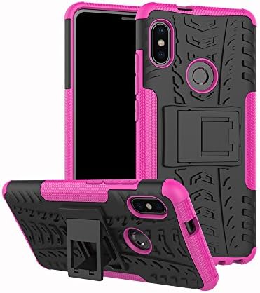 Xiaomi Redmi Note 5 Pro Case, GOGME TPU/PC Double Layer Hybrid Armor, Anti-Scratch PC Back Panel + Shockproof TPU + Built in Kickstand, Rose