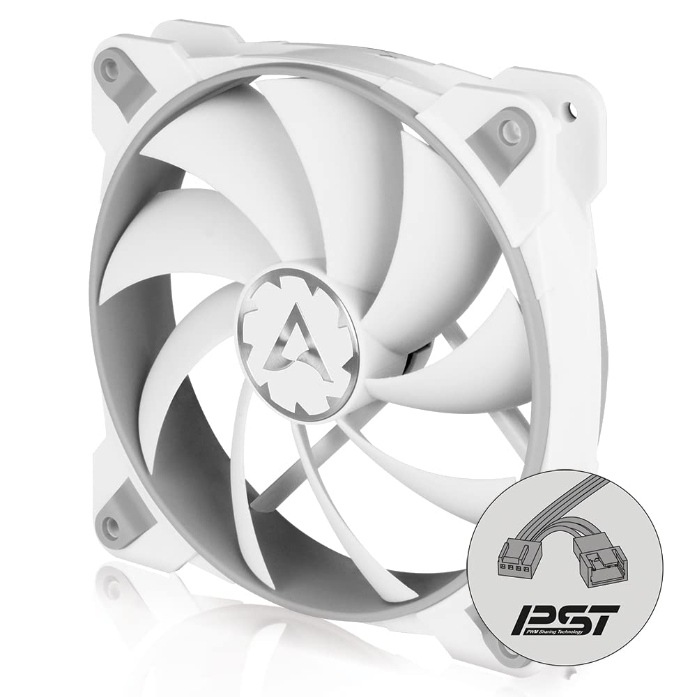 ARCTIC BioniX F120-120 mm Gaming Case Fan with PWM Sharing Technology (PST), quiet motor, Computer, 200-1800 RPM - Grey, White