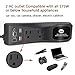 500W Car Power Inverter, BMK Car Converter Pure Sine Wave DC 12V to 110V AC Car Plug Inverter Adapater with 1 Type C Port 2 USB Ports 2 AC Outlets (Black)