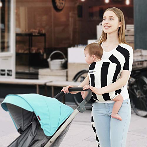 image for ACRABROS Baby Wrap Carrier,Hands Free Baby Carrier Wrap Sling,Stretch 