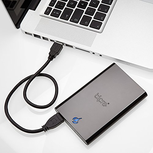 Bipra S3 2.5 inch USB 3.0 FAT32 Portable External Hard Drive - Black (250GB)