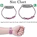 Maledan Compatible with Fitbit Versa Bands, Breathable Woven Fabric Accessories Strap Watch Band for Women Men, Small, Rose Pattern