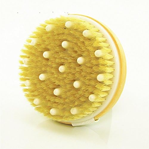 Body Brush for Wet or Dry Brushing - Gentle Exfoliating for Softer, Glowing Skin - Get Rid of Your Cellulite and Dry Skin, Improve Your Circulation - Gentle Massage Nodes
