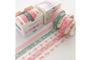 5 Rolls of Washi Tape Creative Minimalist Handmade DIY Decorative Tape, Style7
