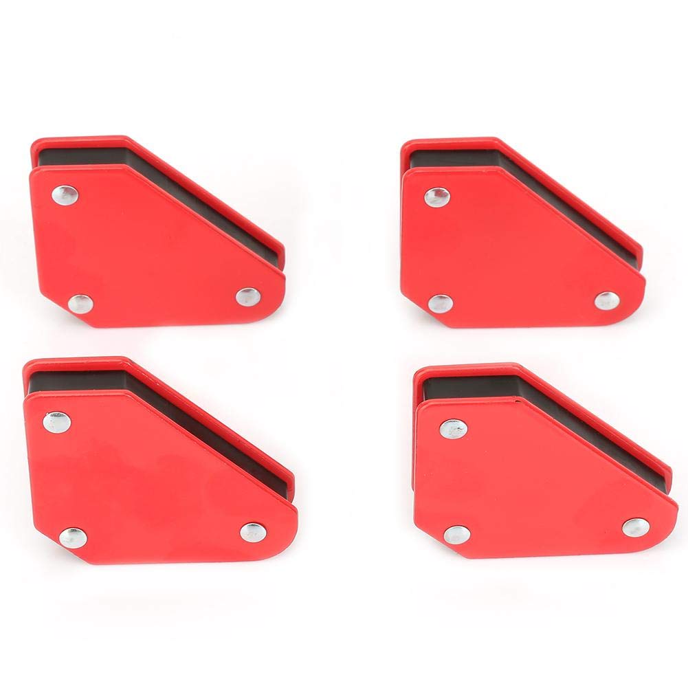 4pcs 9LB Magnetic Welding Holder Tool Angle Soldering Locator for Welding Positioner with Corner Arrows and Triangle Fixation