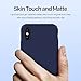 iPhone X Case, Liquid Silicone Gel Rubber Matte Anti Scratch Minimalist Thin Ultra Slim Case Fit with Soft Microfiber Lining Shock Absorbing Comfort Full Protective Cover iPhone X 10 (Midnight Blue)