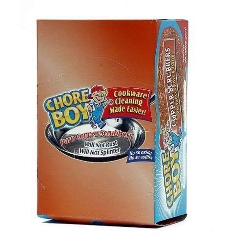 6 Pieces Of Chore Boy Copper Scouring Pad 100% Pure Copper Scrubber
