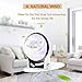 efluky 3-Speed Mini Desk Fan with LED Light, Portable USB Fan Quiet for Home, Office, Travel, Camping, Outdoor, Indoor, 4.9-Inch, White