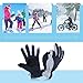 OZERO Winter Gloves, -20°F Cold Proof Thermal Ski Glove for Men & Women - Reinforced PU Palm and Insulated Cotton Insert - Water Resistant & Windproof - Denim-Frost/Berry-Red/Wine-Cream