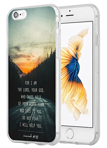 Case For Iphone 6 Christian Theme,Apple Iphone 6S Case Bible Verses Quotes For I Am The Lord,Your God Who Takes Hold Of Your Right Hand And Says To You, Do Not Fear Isaiah 41:13