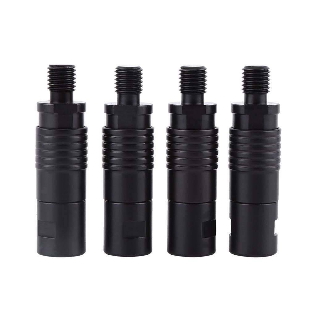 Focket 4Pcs Alarm Connector, Quick Release Alarm, Fishing Rod Pod Connector, Fishing Alarms for Bite Alarms Fishing Tackle (Black)