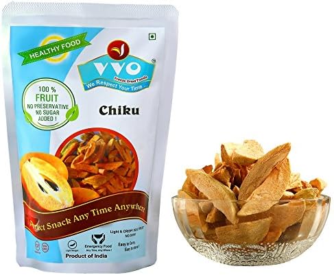 Ready to eat Freeze Dried Chikoo Fruit Slices