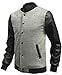 LTYY Men's Slim Fit Varsity Baseball Bomber Jacket