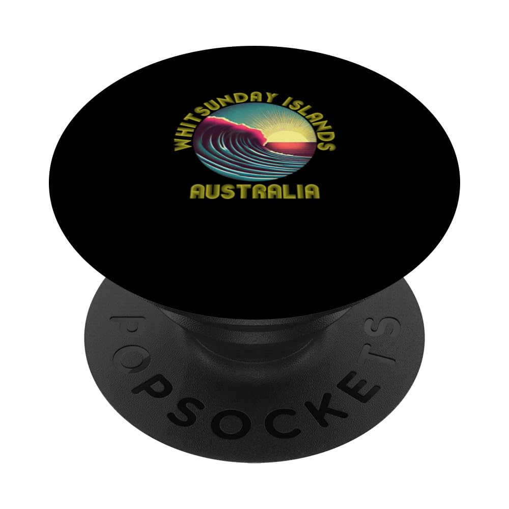 Retro Vintage Whitsunday Islands Clothing Whitsunday Islands PopSockets Swappable PopGrip