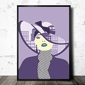 Framed Canvas Wall Art for Living Room, Bedroom Fashion Lady Canvas Prints for Home Decoration Ready to Hang - 16x24 inches