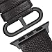 Fullmosa Leather Bands Compatible with Apple Watch Band 49mm 46mm 45mm 44mm 42mm for Men Women, Genuine Leather Strap for iWatch Ultra 2/Ultra/10/9/8/7/6/5/4/3/2/1/SE2/SE, Space Grey/Smoky Grey