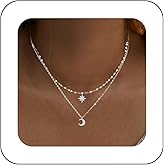 YienDoo Boho Layered Crystal Butterfly Necklace Choker Vintage Silver Tiny Butterflys Pendant Necklace Funky Rhinestone Butterfly Choker Rock Statement Necklaces Charm Jewelry for Women