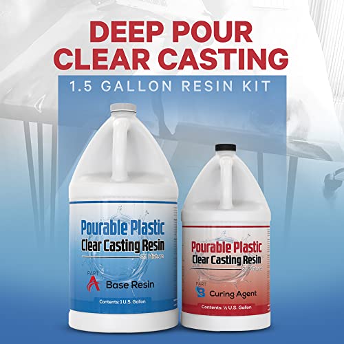 Promise Epoxy 1.5 Gallon Kit of Deep Pour, Pourable Plastic Up to 2