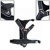 Mighty Paw Sport Harness, No-pull Front Range Dog Harness, Neoprene Padded Lining, Reflective stitching, 2 Leash Attachment Options (Small, Black)
