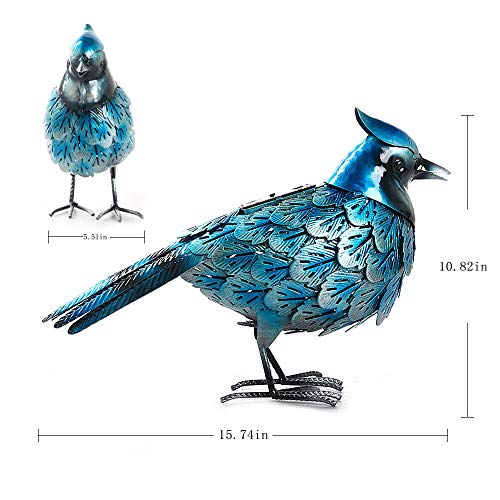 Bird Decor Garden Statue Outdoor Solar Light Yard Art Sculptures for Lawn Backyard Outside Decoration