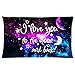 Pillowcase Pillow Cover I Love You To The Moon And Back Space Nebula Universe Retro Galaxy Zippered Pillow Protector 20x30 inch (one side)