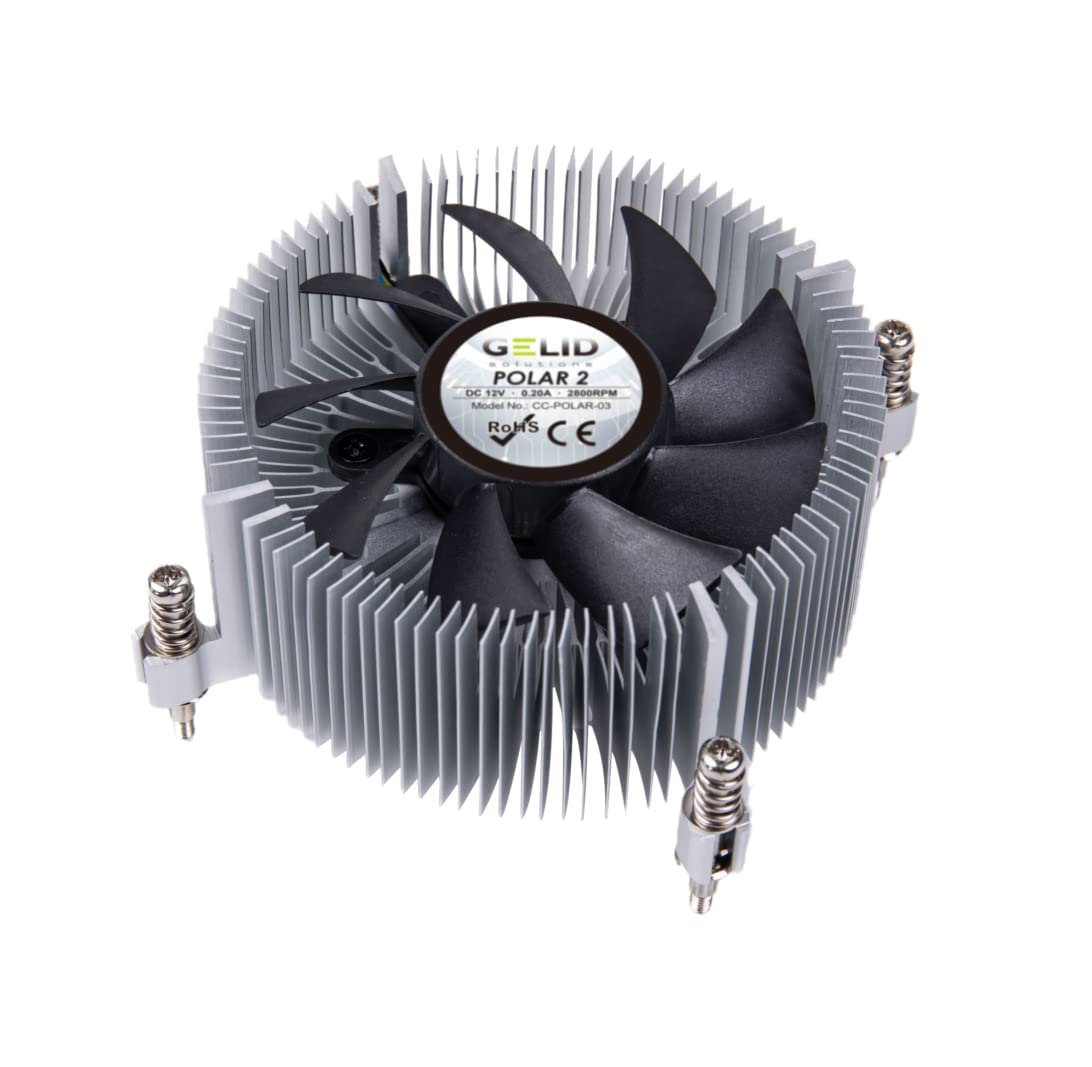 Gelid Solutions Polar 2-1U Radiator with Smart PWM Fan and Ball Bearings - Size 42mm - TDP 80W