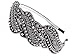 Alilang Metallic Gunmetal Grey Beaded Headband Rhinestone Crystal Accents