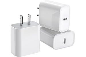 DELTUCCI 3Pack iPhone 16/15 Charge Block,USB C Charger,i Phone Charger Adapter Quick Fast Charger Adapter Plug 20W Power Delivery Type C Fast Charging Block for iPhone 16/15/14/13/12,iPad Pro/Air/Mini/AirPods