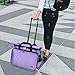 LUXJA Rolling Sewing Machine Bag with Removable Pad and Shoulder Strap, Rolling Tote Bag for Sewing Machine and Extra Sewing Accessories, Purple