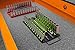 Olsa Tools Socket Organizer Tray | Black Tray with Green Clips | Holds 48 Pcs Sockets | Premium Quality Tools Organizer