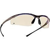 Bollé Safety 40047, Contour Safety Glasses, anti-scratch, grey black frame, ESP Lenses