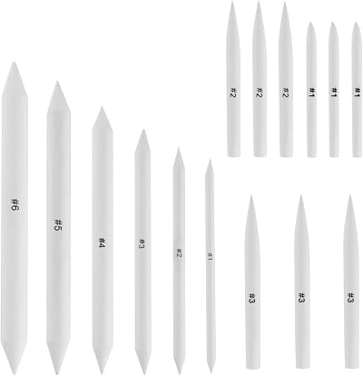 Xiaomoyu 15 Pcs Blending Stumps Tortillions Set for Drawing Sketching