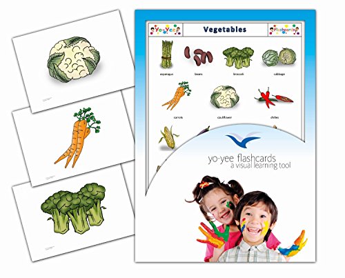 Vegetables and Health Food Flashcards - English Vocabulary Cards