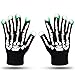 LED Skeleton Gloves ZOETOUCH Finger Lights 6 Modes Rave Gloves Party LED Lighted Gloves For Halloween Costume Christmas Dance Dubstep Party Birthday